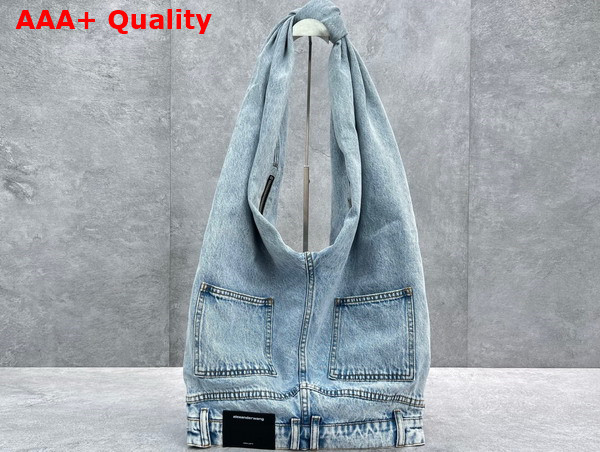 Alexander Wang 5 Pocket Hobo in Light Blue Denim Replica