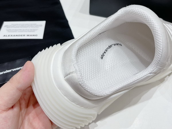 Alexander Wang AW Vortex Mule in White Lycra Replica