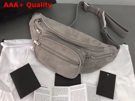 Alexander Wang Attica Fanny Pack Grey Suede Replica