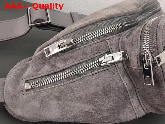 Alexander Wang Attica Fanny Pack Grey Suede Replica