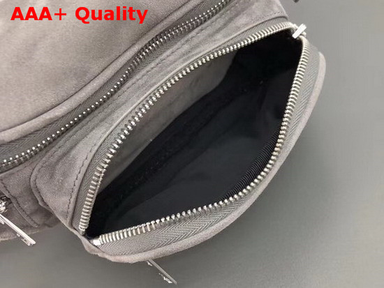 Alexander Wang Attica Fanny Pack Grey Suede Replica