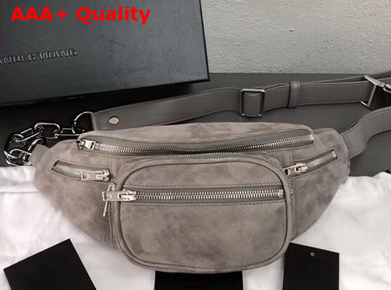 Alexander Wang Attica Fanny Pack Grey Suede Replica