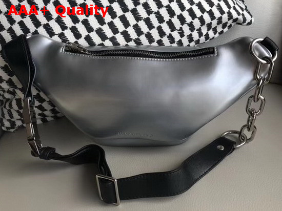 Alexander Wang Attica Fanny Pack Silver Patent Leather Replica