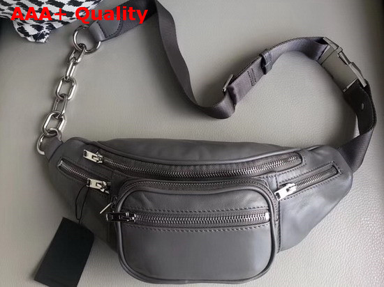 Alexander Wang Attica Fanny Pack in Grey Lambskin Replica