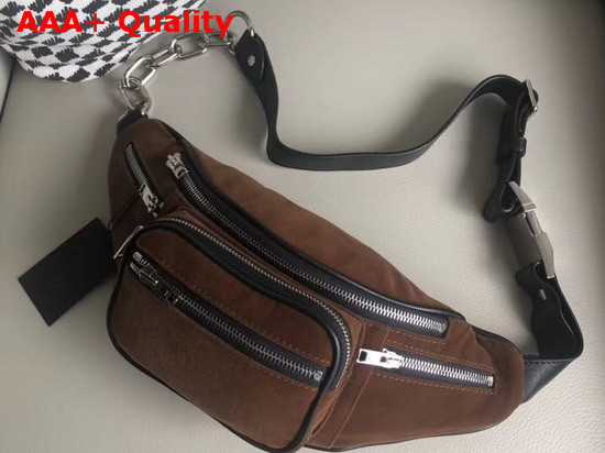 Alexander Wang Attica Fanny Pack in Khaki Velvet Replica