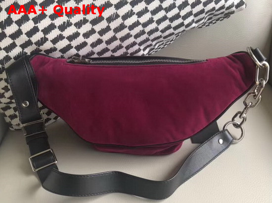 Alexander Wang Attica Fanny Pack in Magenta Velvet Replica