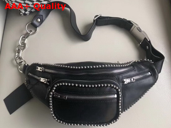 Alexander Wang Ballchain Attica Fanny Pack Black Lambskin Replica