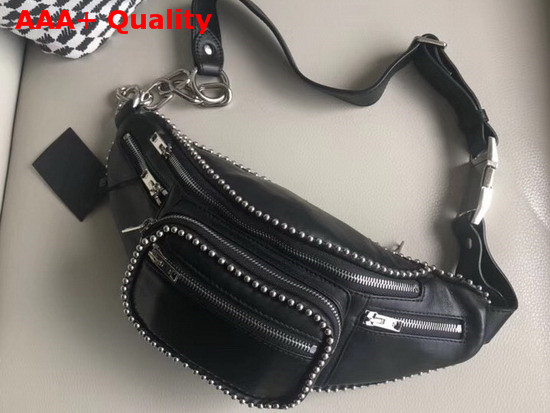 Alexander Wang Ballchain Attica Fanny Pack Black Lambskin Replica