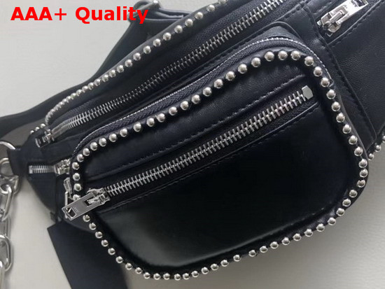 Alexander Wang Ballchain Attica Fanny Pack Black Lambskin Replica