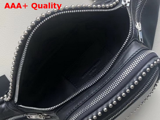 Alexander Wang Ballchain Attica Fanny Pack Black Lambskin Replica