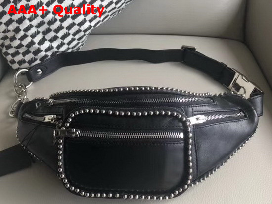 Alexander Wang Ballchain Attica Fanny Pack Black Lambskin Replica