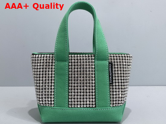 Alexander Wang Cruiser Crystal Mini Tote in Green Replica