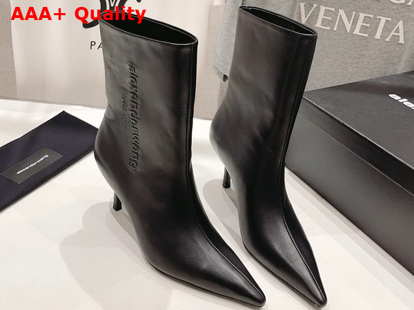 Alexander Wang Delphine Ankle Boot in Black Leather Replica