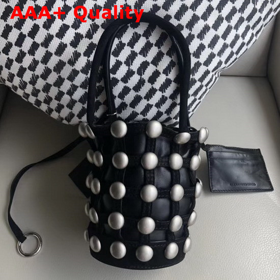 Alexander Wang Gaged Roxy Mini Bucket Bag in Black Replica