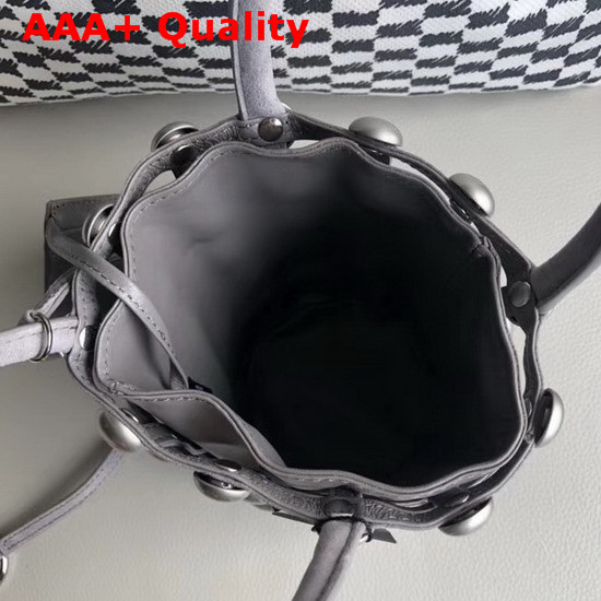 Alexander Wang Gaged Roxy Mini Bucket Bag in Grey Replica