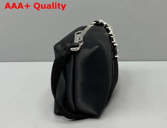 Alexander Wang Heiress Satin Pouch in Black Replica