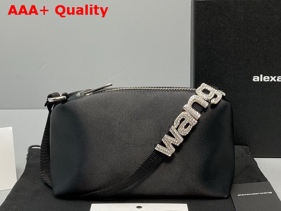 Alexander Wang Heiress Satin Pouch in Black Replica