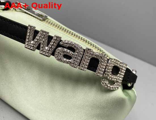 Alexander Wang Heiress Satin Pouch in Green Replica