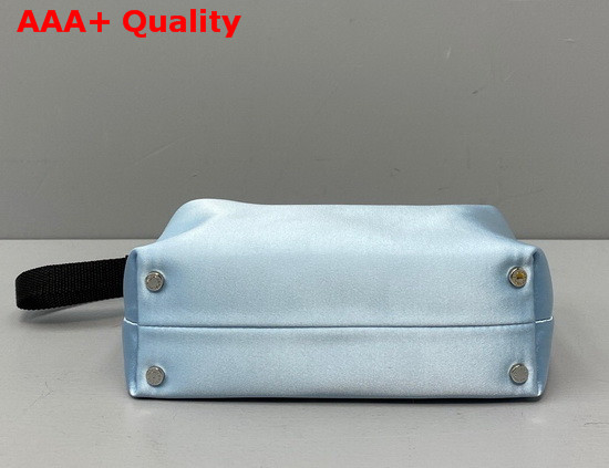 Alexander Wang Heiress Satin Pouch in Light Blue Replica