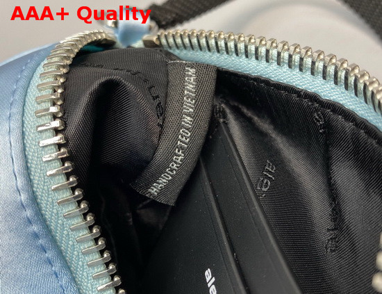 Alexander Wang Heiress Satin Pouch in Light Blue Replica