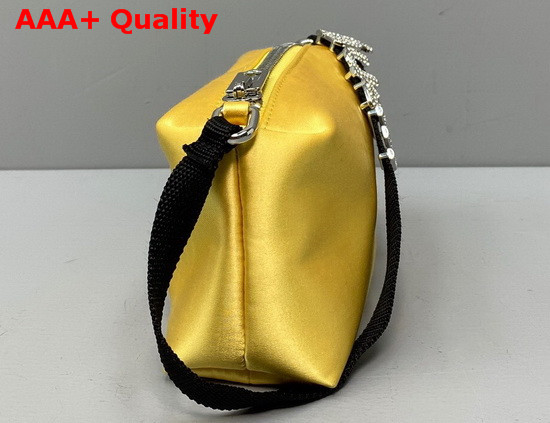 Alexander Wang Heiress Satin Pouch in Yellow Replica