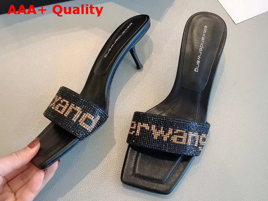 Alexander Wang Jessie Crystal Slide Black Replica