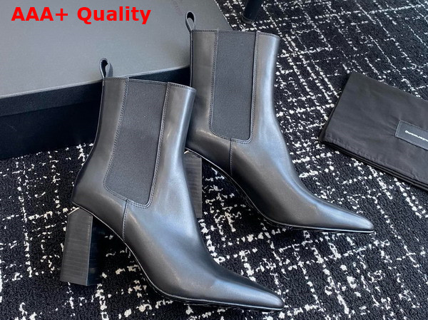 Alexander Wang Kane Ankle Boot in Black Leather Replica