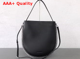 Alexander Wang Leather Hobo Bag in Black Calfskin Replica