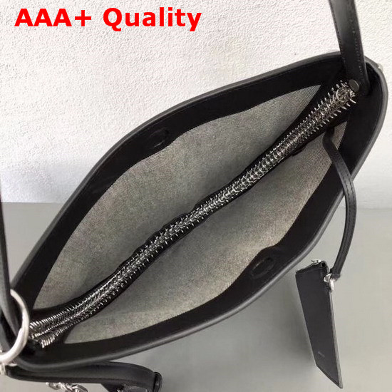 Alexander Wang Leather Hobo Bag in Black Calfskin Replica