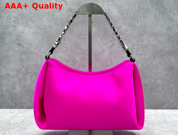 Alexander Wang Marquess Medium Hobo in Hot Pink Satin Replica