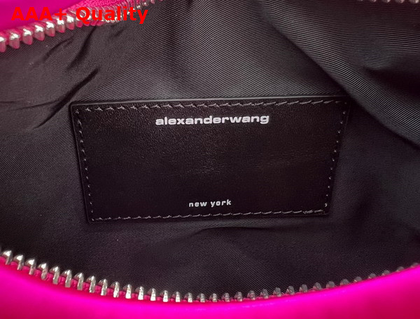 Alexander Wang Marquess Medium Hobo in Hot Pink Satin Replica