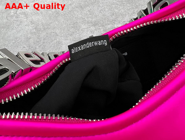 Alexander Wang Marquess Medium Hobo in Hot Pink Satin Replica