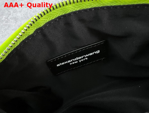 Alexander Wang Marquess Micro Bag in Neon Yellow Satin Replica