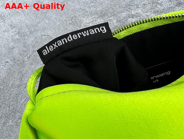 Alexander Wang Marquess Micro Bag in Neon Yellow Satin Replica