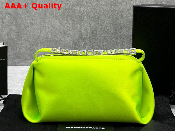 Alexander Wang Marquess Micro Bag in Neon Yellow Satin Replica