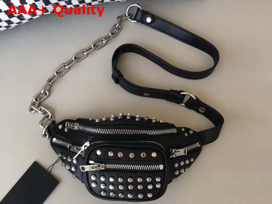 Alexander Wang Microstud Attica Mini Fanny Pack Black Replica