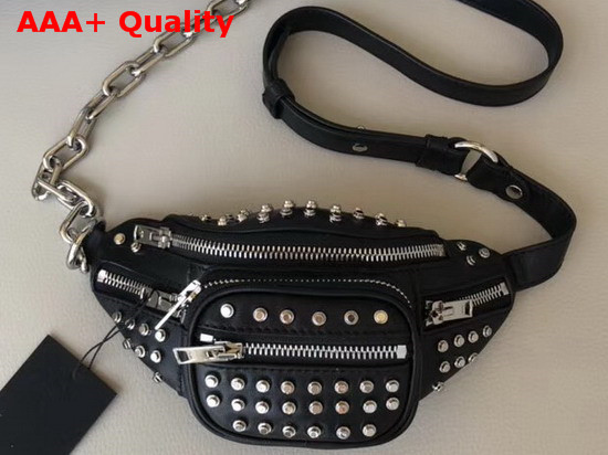 Alexander Wang Microstud Attica Mini Fanny Pack Black Replica