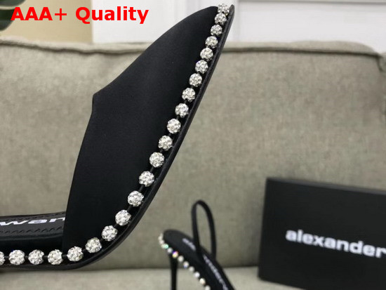 Alexander Wang Rina Crystal Slingback Pump in Black Replica