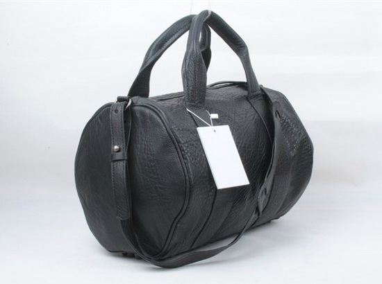 Alexander Wang Rocco in Black Pebble with Silver for Sale