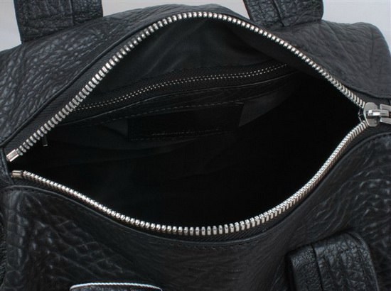 Alexander Wang Rocco in Black Pebble with Silver for Sale