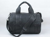 Alexander Wang Rocco in Black Pebble with Silver for Sale