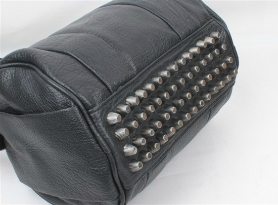 Alexander Wang Rockie in Pebbled Black with Silver for Sale