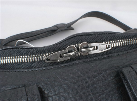 Alexander Wang Rockie in Pebbled Black with Silver for Sale