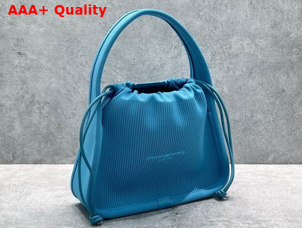 Alexander Wang Ryan Small Bag in Rib Knit Blue Raspberry Replica