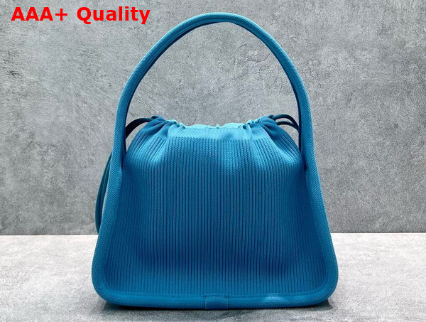 Alexander Wang Ryan Small Bag in Rib Knit Blue Raspberry Replica