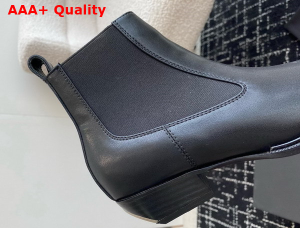 Alexander Wang Slick Smooth Leather Ankle Boot in Black Replica