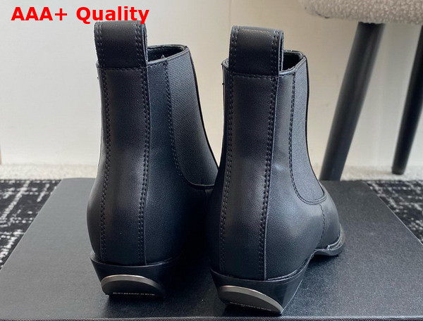 Alexander Wang Slick Smooth Leather Ankle Boot in Black Replica