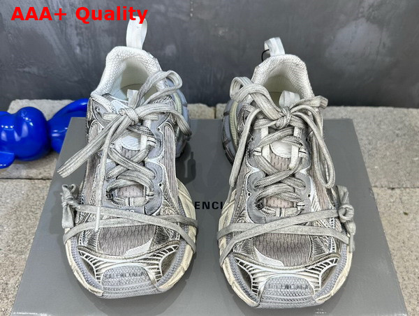 Balenciaga 3XL Sneaker in Light Beige Mesh and Polyurethane Replica