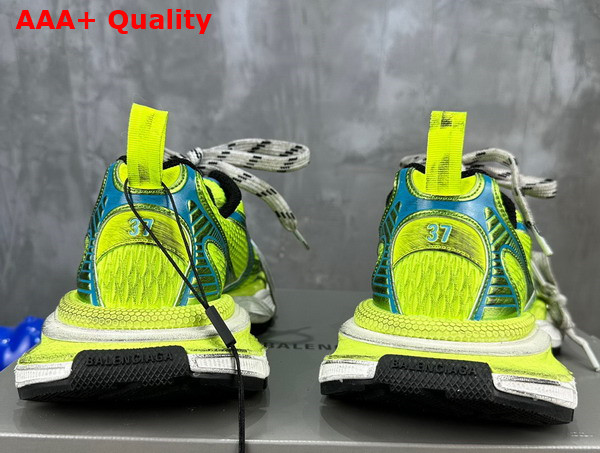 Balenciaga 3XL Sneaker in Neon Yellow and Blue Mesh and Polyurethane Replica