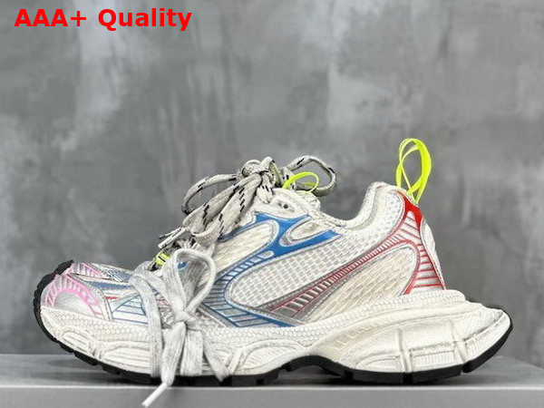 Balenciaga 3XL Sneaker in White Red and Blue Mesh and Polyurethane Replica